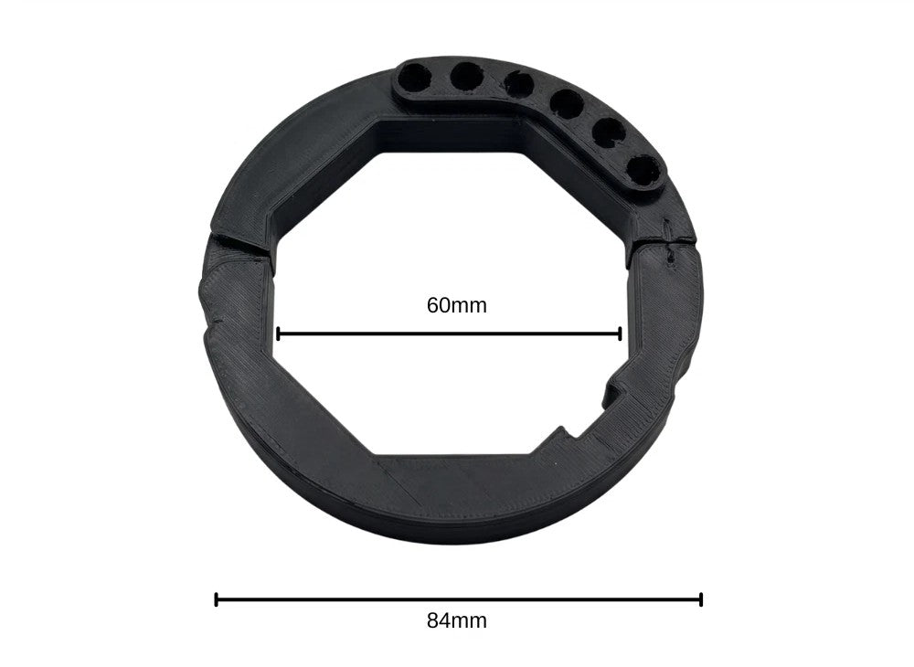 60mm Octagonal Garage Door Collar 6-Pack - RDAL60 Split Hinged Tube Barrel Adapter Replacement