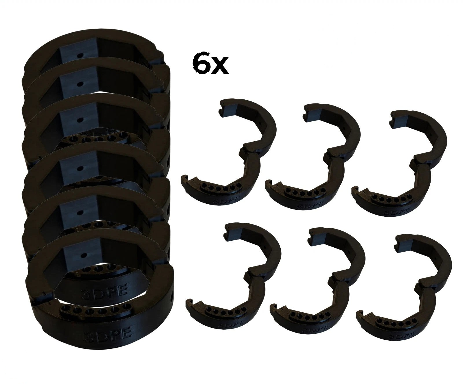 Pack of 6 collars (70mm)